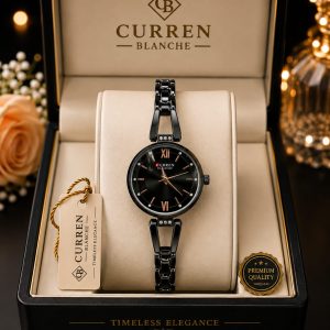 CURREN Watch for Women ফুল কালো