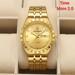 POEDAGAR 872 Men's watch গোল্ডেন